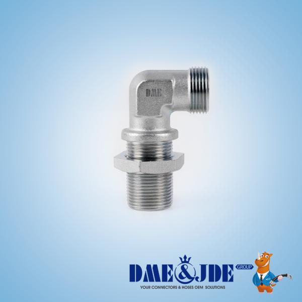 Male × Male Hydraulic Hose Adaptors Straight Connector BSPP Male 60° Cone Seat Or Bonded Seal