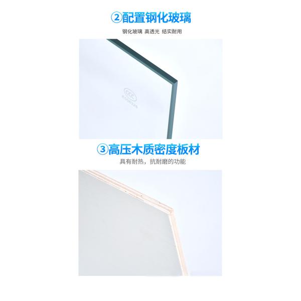 Lock Display Cabinet Illuminated Stand Showcase for 1800*1800*2000 Glass Counter