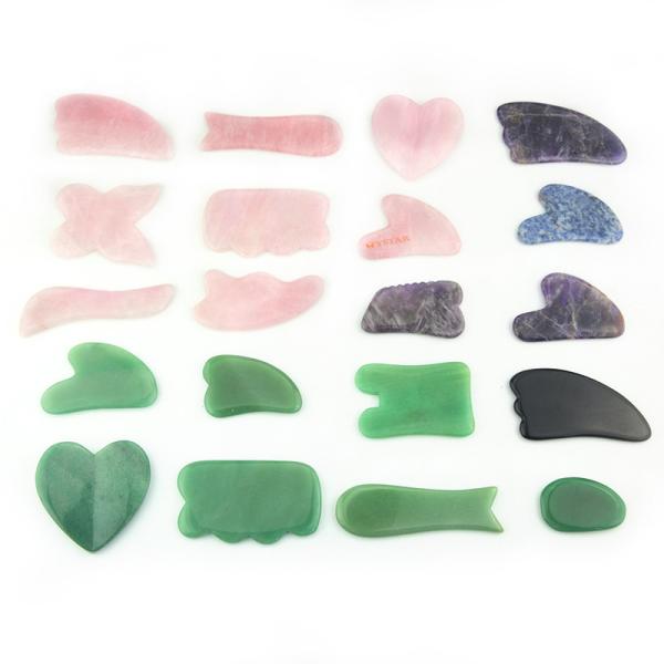 Rose Quartz Hair Jade Comb antienvelhecimento