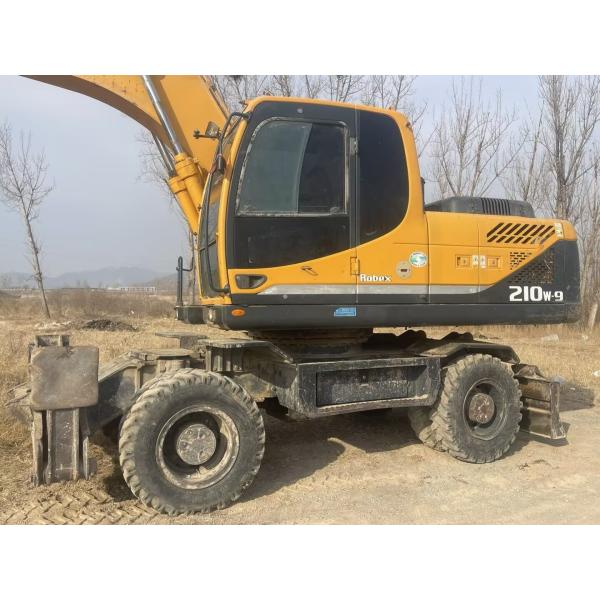 Колесные экскаваторы Hyundai 210W-9 21 тонны Земля движущиеся копальники