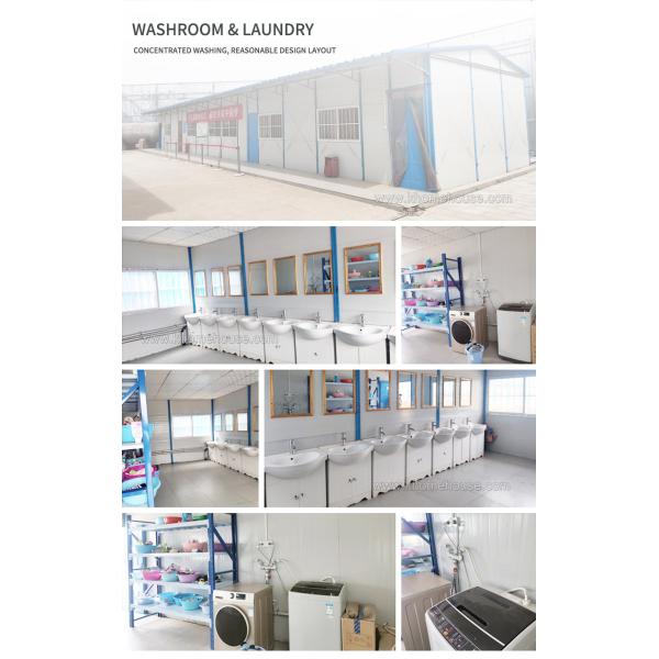 Дом плоского пакета Prefab стальной для окна алюминиевого сплава работников