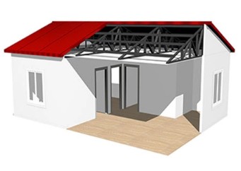 Fast Construction Two Storey Prefab Homes Light Steel Structure Modular Prefab Kit Movable