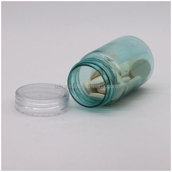 70 ml PET Petite bouteille transparente Contenant de médecine en plastique avec PS Couverture Service OEM