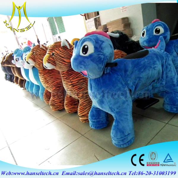 Hansel amusement ride manufacturers battery operated dinosaur toys giant animals kids riding giant plush animals kids