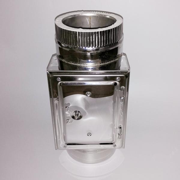 Custom Double Wall Telescoping Stove Pipe 0.45mm-1.2mm Thickness Without Insulation