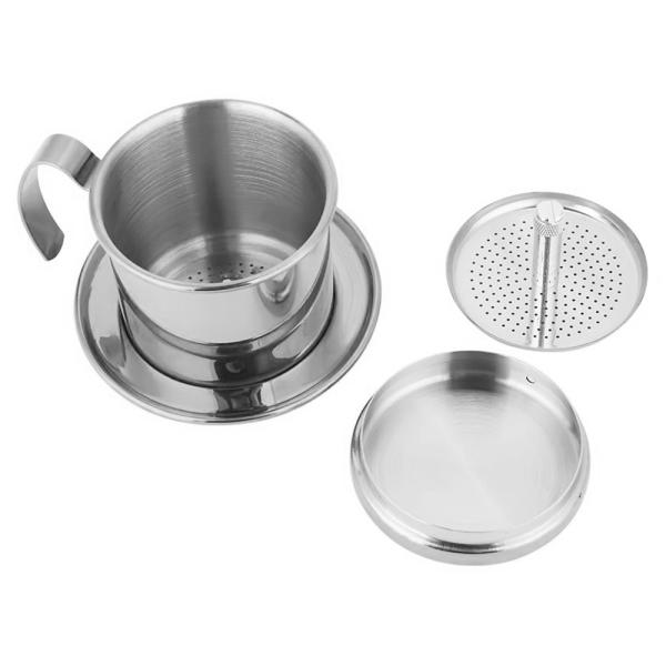 бак Dripper кофе нержавеющей стали фильтра кофе 50ml многоразовый безбумажный Вьетнама