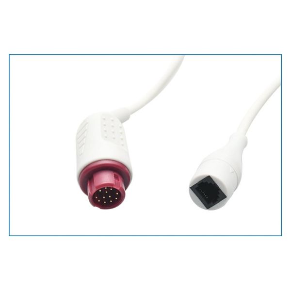 Kangeryyou O E M Invasive Pressure Cable Medical Consumable Product for Mindray T5 and for Abbott Pressure Sensor