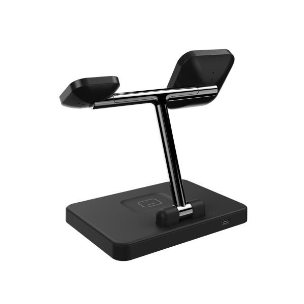 3 в 1 быстрое зарядное устройство Вертикальная беспроводная зарядка для наушников iPhone IWatch