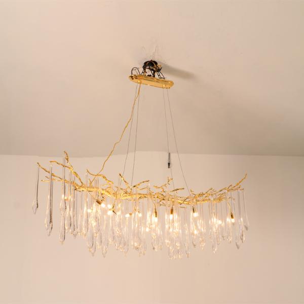 Warm White Pendant Chandelier Ceiling Mounted For Home Decoration