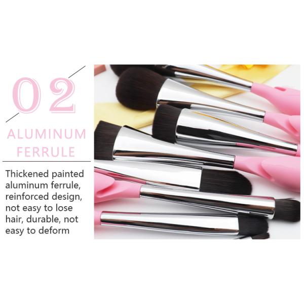 176*20mm Bird Shaped 8pcs Fiber Makeup Brushes 8 Boutique Sets