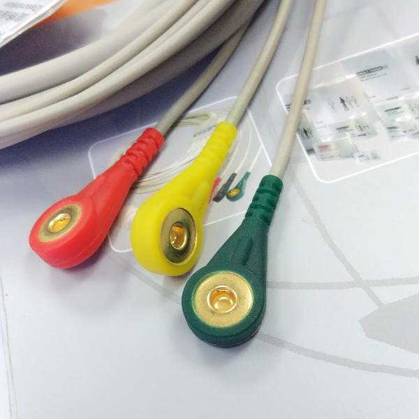 Ecg Patient MEK Cable 9 Pin One Piece 3 Leads for MEK MP1000  MP600  MP500