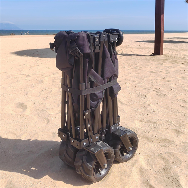 Four wheel Foldable Wagon Cart Folding Camp Wagon With Extension Outdoor