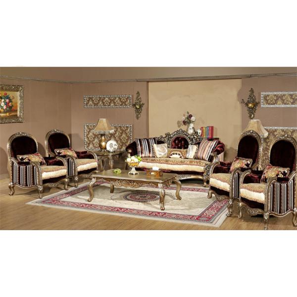 Italian French luxury solid wood sofa palace villa European new classical fabric sofa