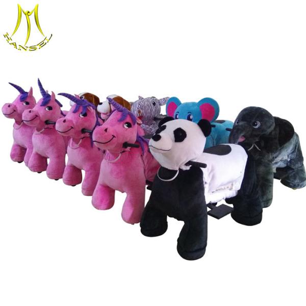 Hansel kids riding machine electric bicycle funfair rides plush electric animal ride