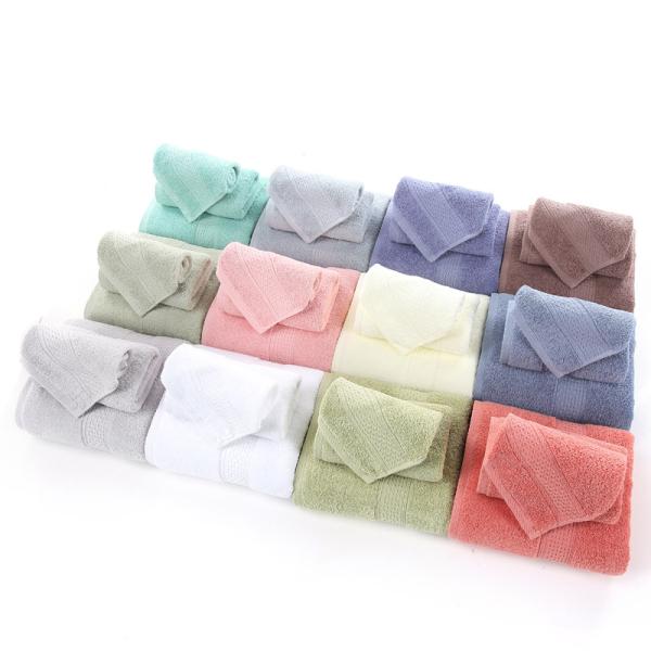 Set de toallas de algodón de 70*140cm para Hotel Home Beach 3pcs Toallas de baño absorbentes largas