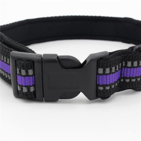 Неопрен выравнивая поводок воротника собаки установил отражательный воротник пряжки быстрого выпуска Webbing с поводком собаки ведущего каната установленным