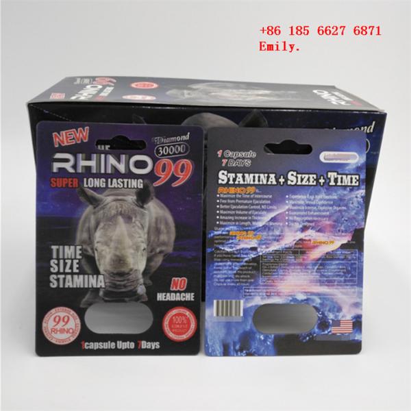 CMYK Color Blister Card Packaging For Male Sex Pills 12000 Pcs MOQ