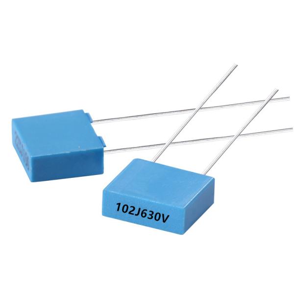 102J630V MKT Polyester Film Capacitor Blue BOX TYPE 1nF 630Vdc P5mm