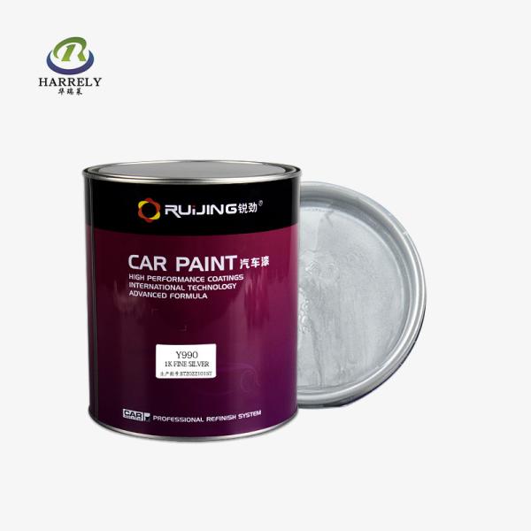 ISO14001 Silver Metallic Auto Paint 1K Fine Car Acrylic Spray Coating OEM