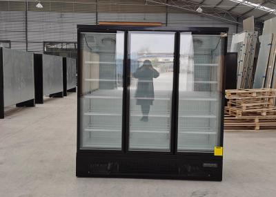 3 Glass Doors 1260L Commercial Upright Freezer With SECOP Compressor