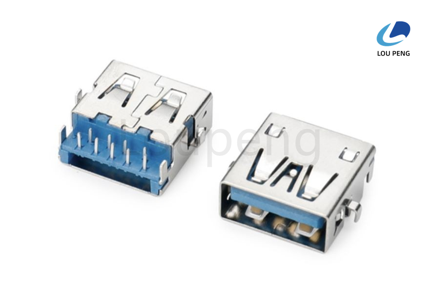 Connector insertion force at a maximum rate of 125 millimeters per minute Universal USB Interface Connector with Ni Plated Shell Providing Electrical Connections