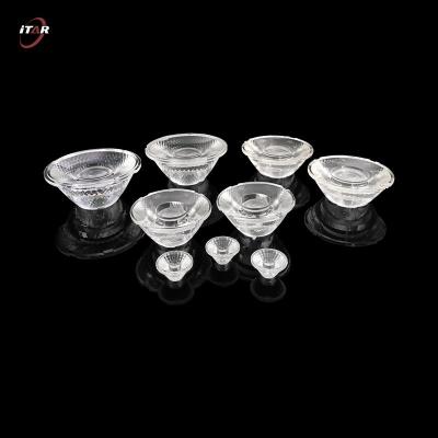 PMMA 22mm LED Optical Lenses Round Double Convex Structure For Flashlights