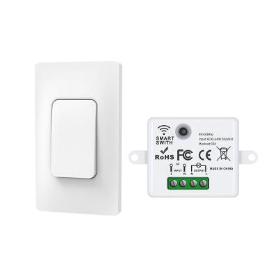 433Mhz auto - painel de parede impermeável posto do interruptor da luz remoto sem fio do interruptor