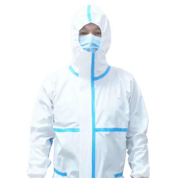 S/M/L/Xl/Xxl Medical Protective Coverall With Cotton Knitted Cuff