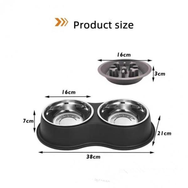 Шара собаки еды любимца нержавеющей стали шар воды медленного отделяемый