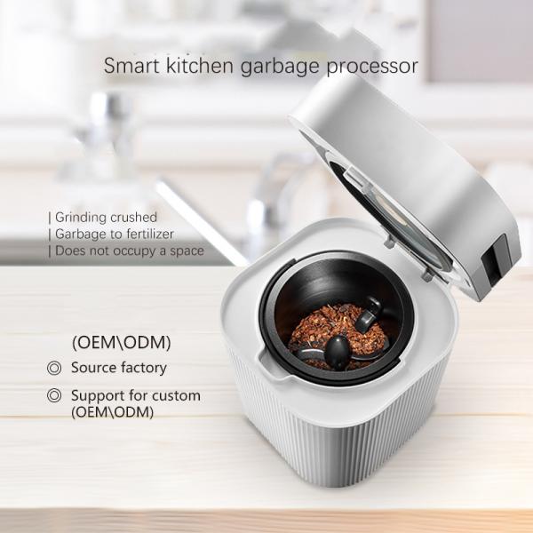 Metal Grinding Chamber Electric Kitchen Compost Bin for Household Food Waste Disposal