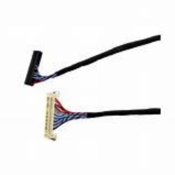 Dielectric Strength ≥1000V/min LVDS Cable Black Flammability Rating UL VW-1