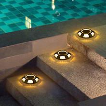 Résistance à l'eau extérieure jardin pelouse terrasse allée quai sécurité routière lumière au sol solaire