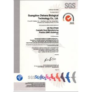 Guangzhou Olehana Biotechnology Co., Ltd. Certifications