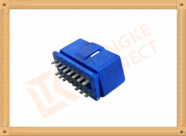 PVC BLUE OBDII 16 Pin Male OBD Diagnostic Connector CK-SOM002B
