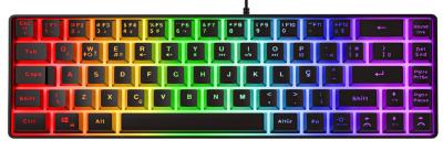 79-Key RGB Gaming Keyboard Customizable Keys Rainbow Backlit USB Plug-Play