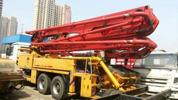 300 Kw Used Concrete Pump Truck Mounted Concrete Pump With Benz Truck Chassis