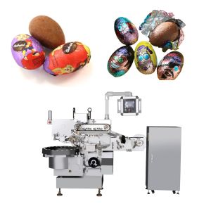 120ppm 65mm Chocolate Egg Wrapping Machine High Accuracy Full Automatic