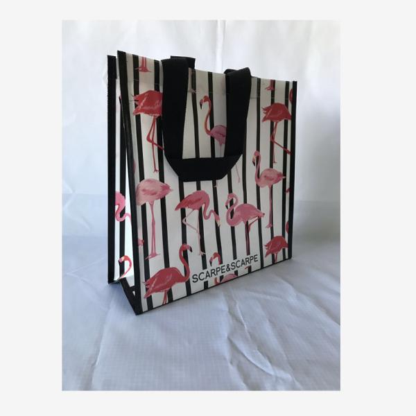 Recycled PP Woven Laminated Shopping Bags for Christmas Advertising