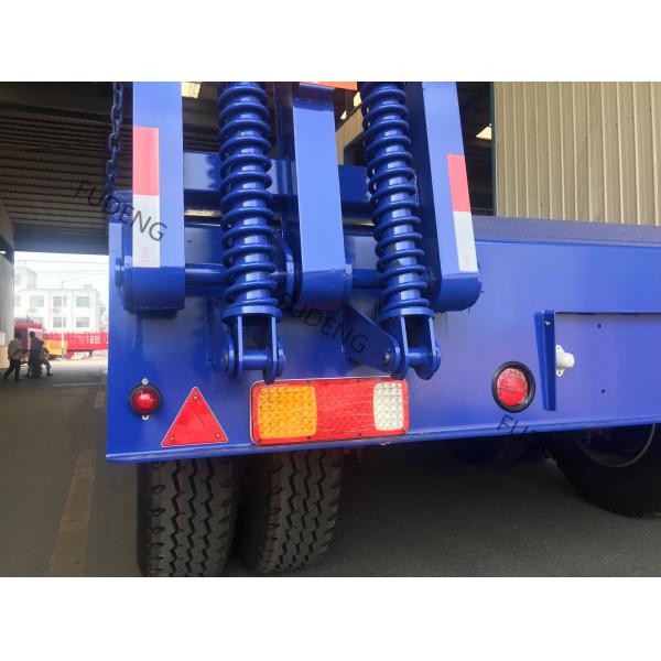 Transport Excavators 3 Axle 60 Tons Lowboy Flatbed Trailer