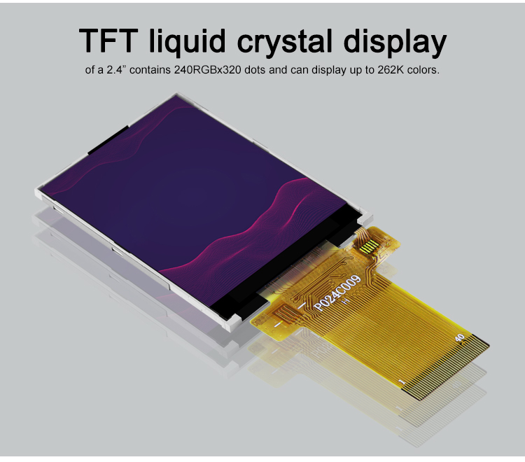 2,4 экранный дисплей дюйма TFT LCD, модуль ILI9341V 24pin SPI LCD для мини видеокамеры