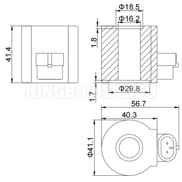 Solenoid Coil For OMB CNG Cut-off Valve Automatic Cylinder Valve 12VDC 24VDC