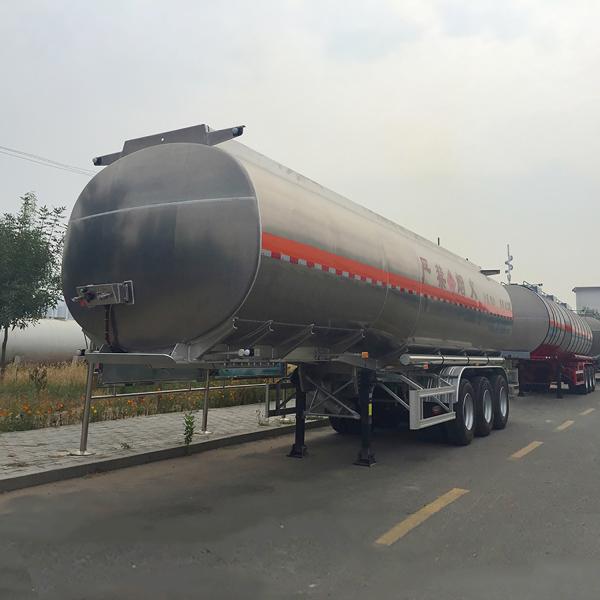 3 Axles Heavy Duty Semi Trailers Oil Fuel Tanker Trailer