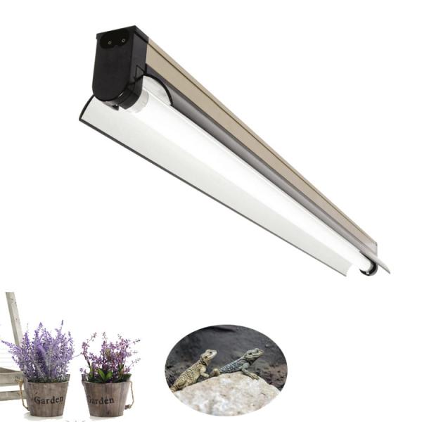 CE 24 Inch Uvb Light Fixture T5 , mercury free Uvb Strip Light For Bearded Dragon
