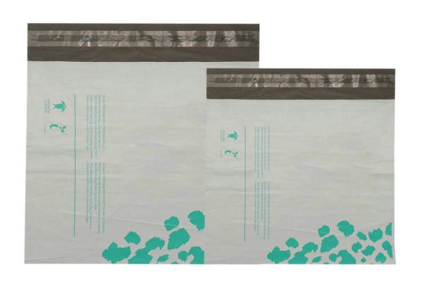 Tear Proof Biodegradable Plastic Bags , Compostable Self Adhesive Poly Recycle Mailer  Bag