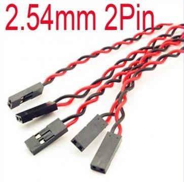 2 Pin Flexible Dupont Jumper Wires Female To Female , Dupont 2P Twisted Wire Cable