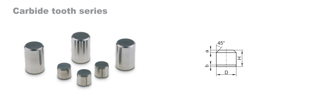 YG8 Polished Tungsten Carbide Buttons 10.2mm Dome Top for Oil Drilling