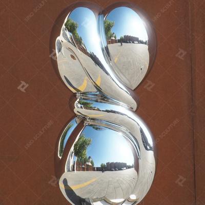 Easy Clean Abstract Stainless Steel Art Sculptures / Metal Modern Art Sculptures