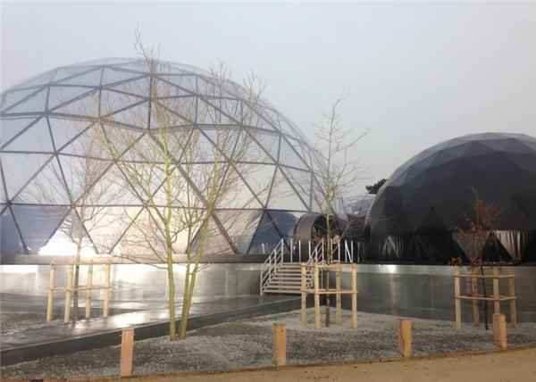 Big Steel Frame Geodesic Dome Tent Sleeping Half Sphere Tent