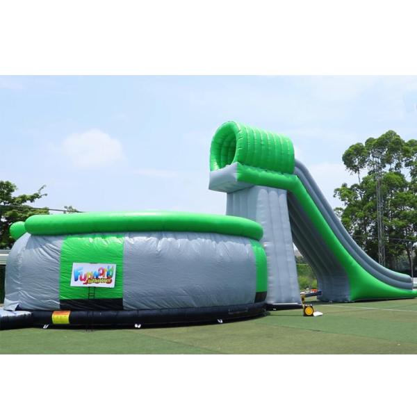 Green Kids Outdoor Inflatable Stunt Airbag