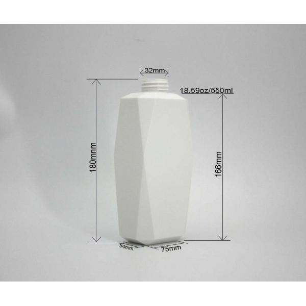 550ml HDPE 32mm Hair Mask Plastic Pump Bottle Irregular Shape